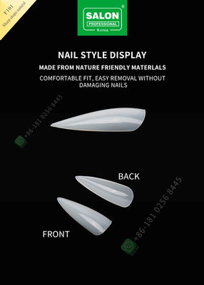 500pcs αιχμηρή μορφή κυρία Artificial Nails Half Tips και πλήρες ψεύτικο καρφί κάλυψης