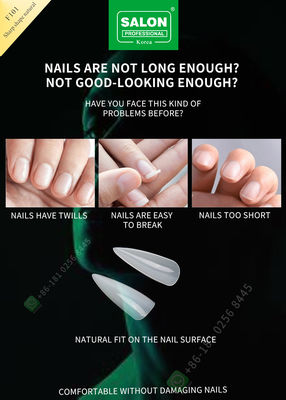 500pcs αιχμηρή μορφή κυρία Artificial Nails Half Tips και πλήρες ψεύτικο καρφί κάλυψης