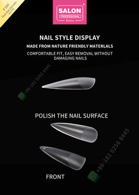 500pcs μεταλλίνη κυρία Artificial Half Nail Tips και πλήρες ψεύτικο καρφί κάλυψης