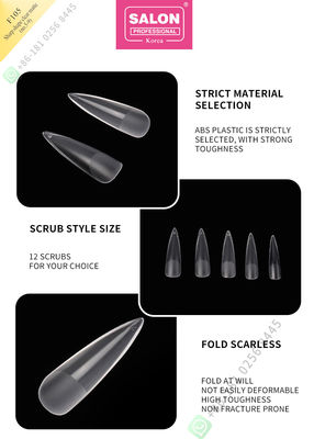 500pcs μεταλλίνη κυρία Artificial Half Nail Tips και πλήρες ψεύτικο καρφί κάλυψης