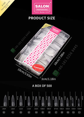 500pcs μεταλλίνη κυρία Artificial Half Nail Tips και πλήρες ψεύτικο καρφί κάλυψης