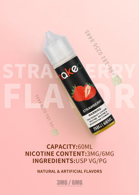 Ε-υγρός ε-χυμός υψηλός - ε-τσιγάρο Vaping υγρό 60ml γεύσης ποιοτικών φραουλών καθαρό και ασφαλές