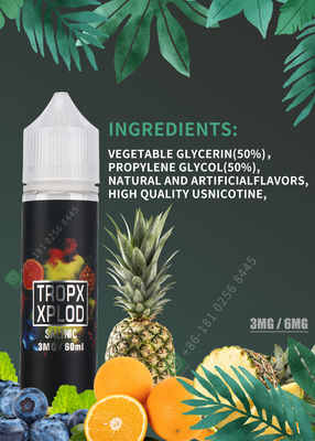 Υγρό 30ml 60ml Vape ε-τσιγάρων χυμού Vape νικοτίνης ε-υγρό πορτοκαλί γούστο χυμού Vaping