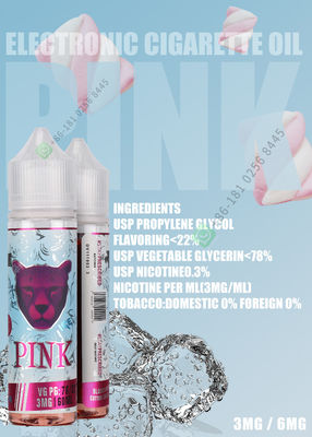 Αλατισμένος Vape καπνών χυμός γεύσης 12mg Nic με τα διάφορα συστατικά