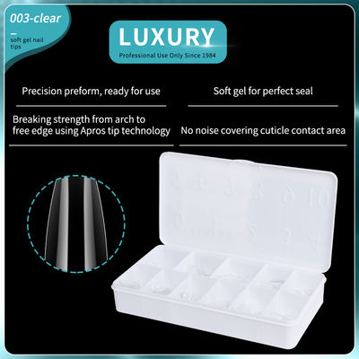 Ελαφριά Gel Nail Tips 500PCS / Box Ακρυλικά Νύλα Πίεση στα Νύλα για Nail Art Design εργαλεία μανικιούρ