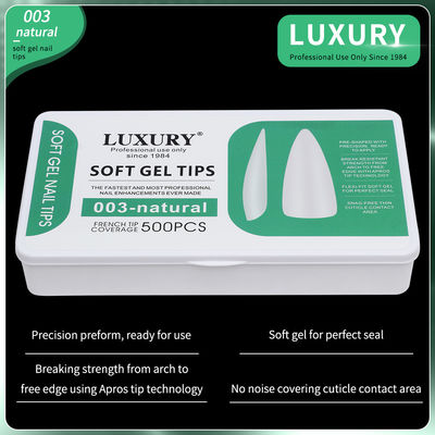 Ελαφριά Gel Nail Tips 500PCS / Box Ακρυλικά Νύλα Πίεση στα Νύλα για Nail Art Design εργαλεία μανικιούρ