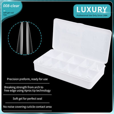500pcs Μέσα Stiletto Nail Tips μισή κάλυψη ψεύτικο νύχι αιχμηρό σχήμα ακρυλικό τεχνητό ψεύτικα νύχι 11μέγεθος