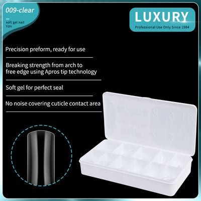 500pcs Long Ballerina Square Shape Press On Nails Μισό κάλυμμα Ψεύτικο Νύχι Για Γυναίκες