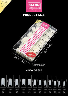 Επαγγελματικό ABS Full Cover Gel Τεχνητό Νύχι Μακρο τετραγωνικό Πίεση στα Νύχλα για τέλειες επεκτάσεις νυχιών
