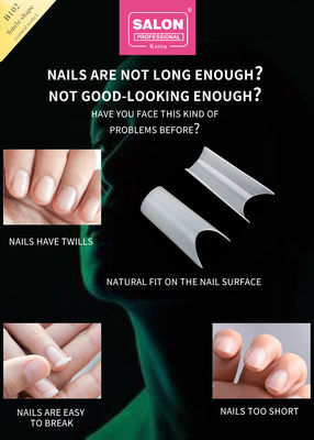 Επαγγελματικό ABS Full Cover Gel Τεχνητό Νύχι Μακρο τετραγωνικό Πίεση στα Νύχλα για τέλειες επεκτάσεις νυχιών