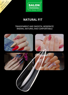 Επαγγελματικό ABS Sharp σχήμα ψεύτικα νύχια Full Clear Ακρυλικό ψεύτικα νυχή συμβουλές 12 μεγέθη για το σπίτι DIY