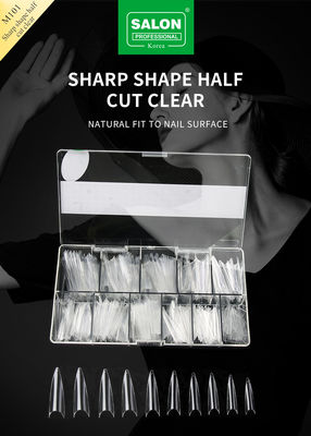 Τεχνητό σχήμα μισό κάλυμμα δάχτυλο Nail Art ομορφιά για το σχεδιασμό επέκτασης νυχιών