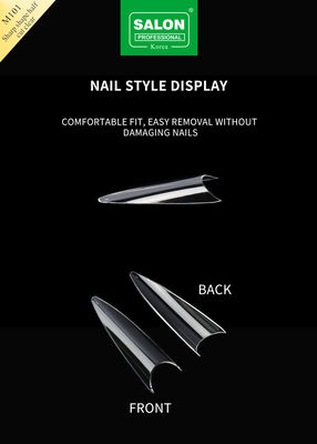 Τεχνητό σχήμα μισό κάλυμμα δάχτυλο Nail Art ομορφιά για το σχεδιασμό επέκτασης νυχιών