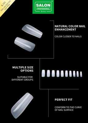 500pcs/Box ABS Salon Επαγγελματικά ψεύτικα νύχια για DIY Nail Art