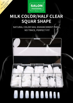 500pcs/Box ABS Salon Επαγγελματικά ψεύτικα νύχια για DIY Nail Art