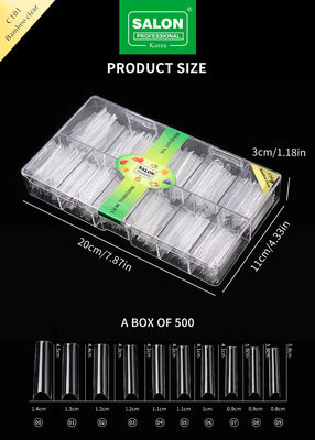 OEM Full Cover Bamboo Clear Soft Gel Ψεύτικα νύχια Σχεδιασμοί Τεχνητά Μαγνητόπετρα
