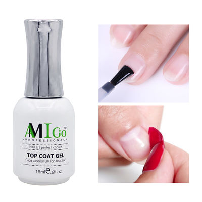 Amigo Gel Nail Polish Set UV LED Soak Off Base Λάμψη Λάμψη Ματ Τοπ Κοστούμι Gel Nail Art 18ml