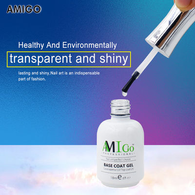 Amigo Gel Nail Polish Set UV LED Soak Off Base Λάμψη Λάμψη Ματ Τοπ Κοστούμι Gel Nail Art 18ml