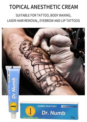 Dr. Numb Tattoo Numbing Cream 10g/30g with Lidocaine 5% for Pain Relief and OEM/ODM Private Label