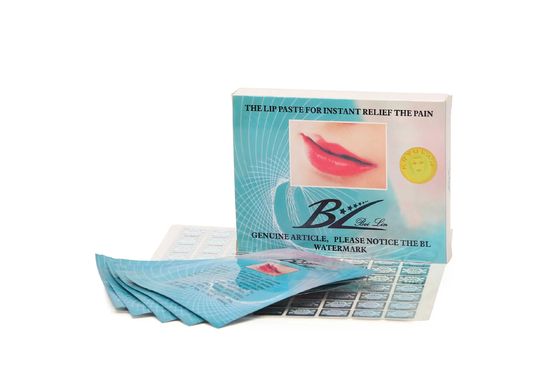 12 Pieces/Box Non-Disposable Lip Numbing Patch with Real Effect for Pain Relief and Fast Numbing