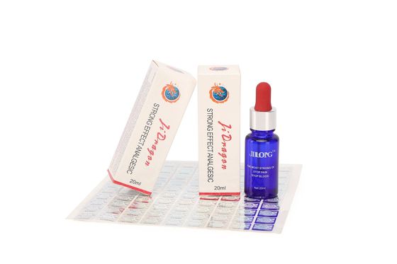 Το Jilong Fast-Acting Tattoo Numbing Solution 20ml/φιαλίδιο για την ανακούφιση από τον πόνο σταματά την αιμορραγία και προλαμβάνει την αλλεργία