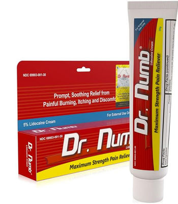 Dr Numb Topical Tattoo Numb Cream Lido-caine Skin Cream for Waxing Miro Blading Miro Needling