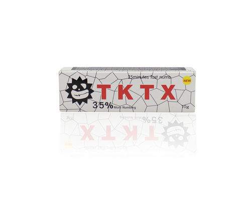 άσπρη Numbing κρέμα 10g TKTX που σταματά την κρέμα λιδοκαΐνης χειλικού αναισθητικού φρυδιών πόνου