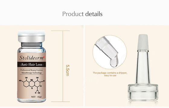 10ml φυσικός ορός Microneedling αύξησης τρίχας αντι τρίχας απώλειας ορών συστατικών εγκαταστάσεων