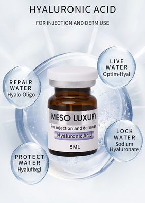 Ιδιωτική ετικέτα που ενυδατώνει τις Hyaluronic όξινες εγχύσεις Mesotherapy πολυτέλειας εγχύσεων ορών για το νεώτερο πρόσωπο