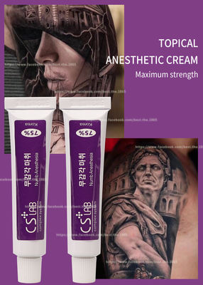 Φρυδιών μόνιμη Makeup Licocaine κρέμας πόνου στάσεων κρέμας 10g αναισθητικού δερματοστιξιών ναρκωμένη κρέμα CSLab 75%