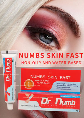 30g ναρκωμένοι κρέμα αναισθητικού/ο Δρ Numb Tattoo Numbing Cream μόνιμη επίδραση για 3 ώρες