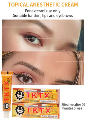 Αρχική κίτρινη Numbing κρέμα 10g Microneedling TKTX για την αφαίρεση τρίχας λέιζερ