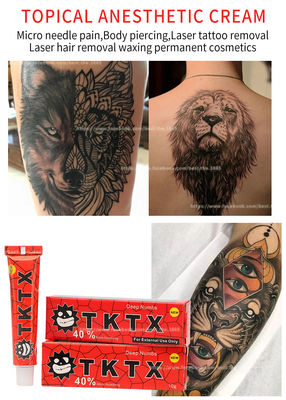 άσπρη Numbing κρέμα 10g TKTX που σταματά την κρέμα λιδοκαΐνης χειλικού αναισθητικού φρυδιών πόνου