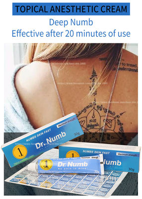 Ο ΔΡ NUMB 10g διαστίζει την ανώδυνη κρέμας λιδοκαΐνης ναρκωμένη κρέμα δερματοστιξιών Eyeliner κρέμας Makeup Numbing κρέμας μόνιμη