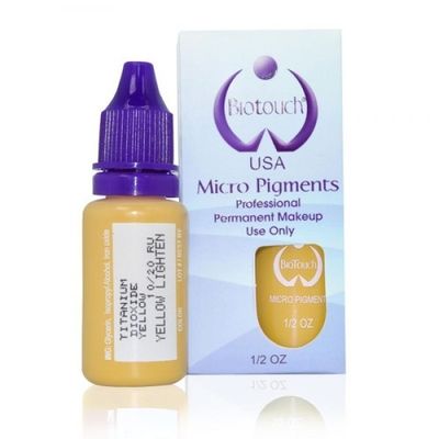Κίτρινο καλλυντικό μελάνι Microblading δερματοστιξιών μελανιού Biotouch μόνιμο Makeup